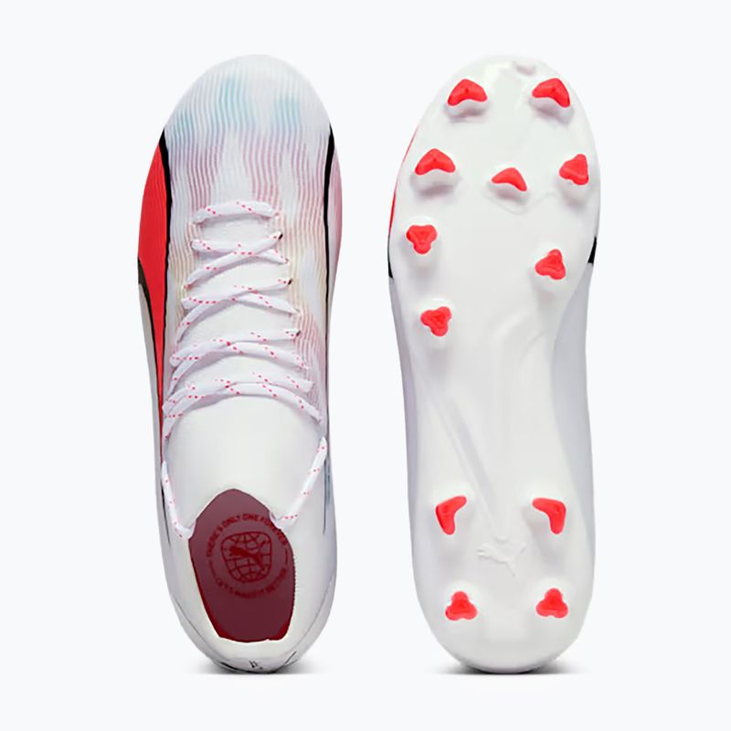 Buty piłkarskie dziecięce PUMA Ultra Pro FG/AG puma white/puma black/fire orchid 14