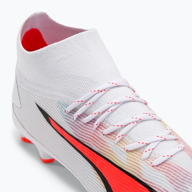 Buty piłkarskie dziecięce PUMA Ultra Pro FG/AG puma white/puma black/fire orchid 8