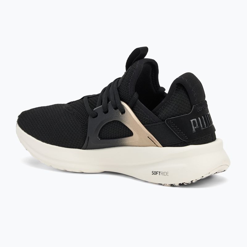 Buty damskie PUMA Softride Enzo Evo Molt Met black/gold/warm white 3