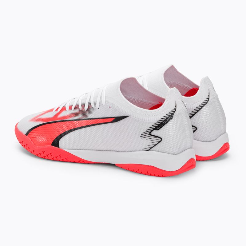 Buty piłkarskie męskie PUMA Ultra Match IT puma white/puma black/fire orchid 3