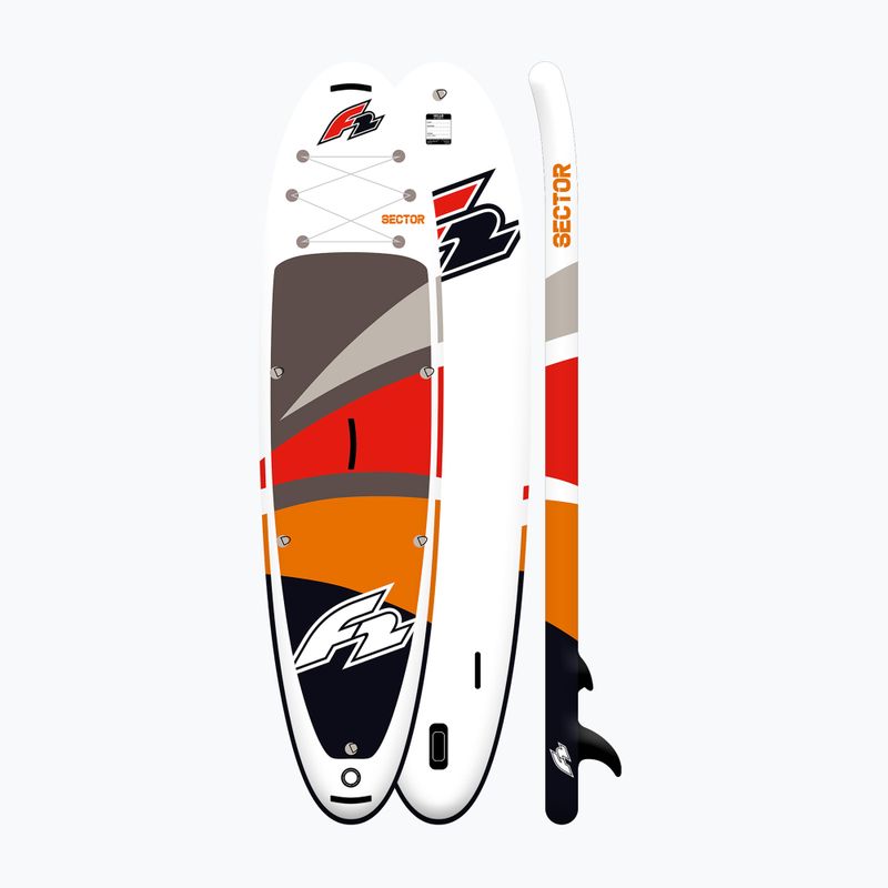 Zestaw deska SUP pompowana F2 Sector Combo 10'5'' red/orange 15