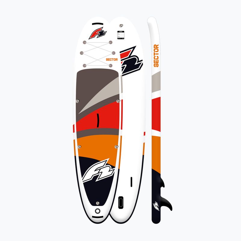 Zestaw deska SUP pompowana F2 Sector Combo 12'2'' red/orange 15