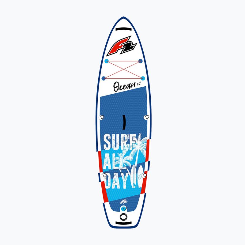 Zestaw deska SUP pompowana dziecięca F2 Ocean Boy 8'2" blue 2