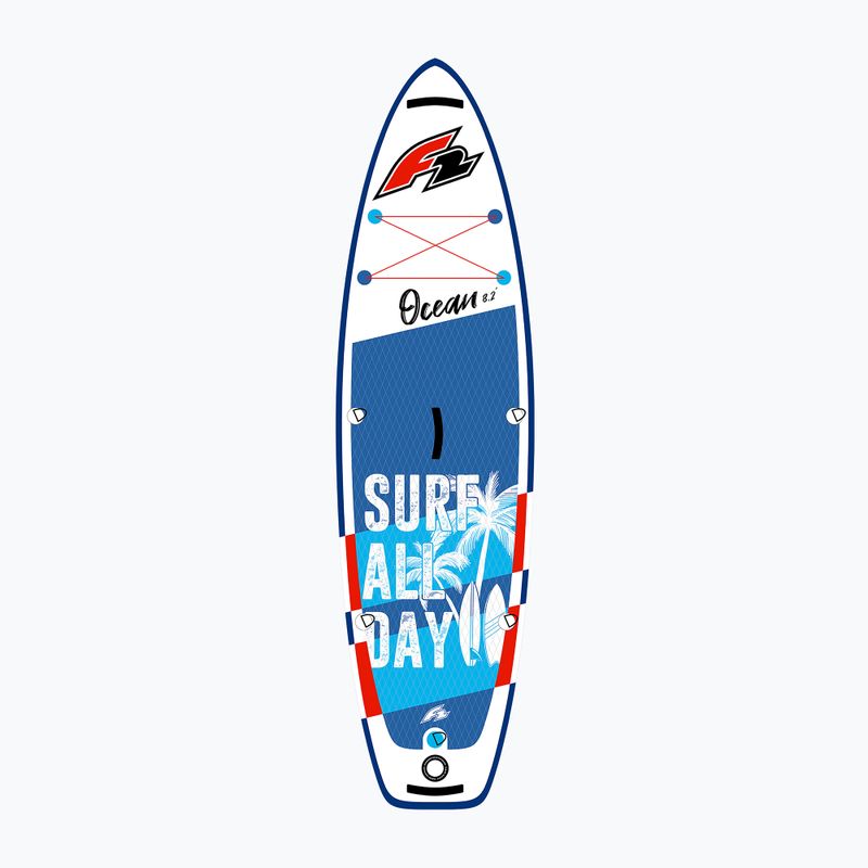 Zestaw deska SUP pompowana dziecięca F2 Ocean Boy 8'2" pink 2