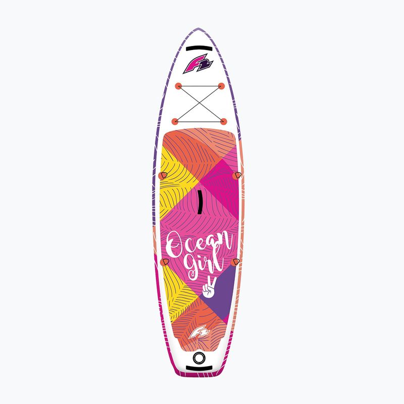 Zestaw deska SUP pompowana dziecięca F2 Ocean Girl 9'2" pink 2