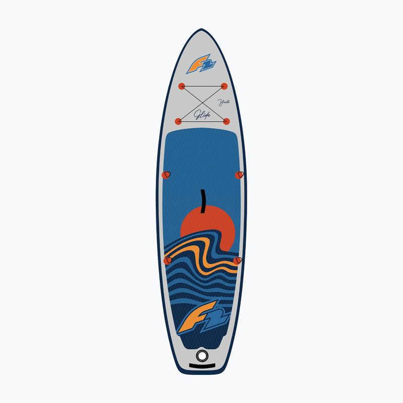 Zestaw deska SUP pompowana dziecięca F2 Glide Windsurf/Wing Youth 9'2" grey 2