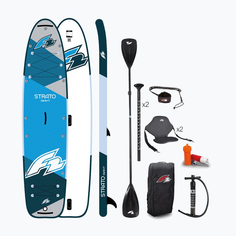 Zestaw deska SUP pompowana F2 Strato Giant 12'8" Minicombo blue