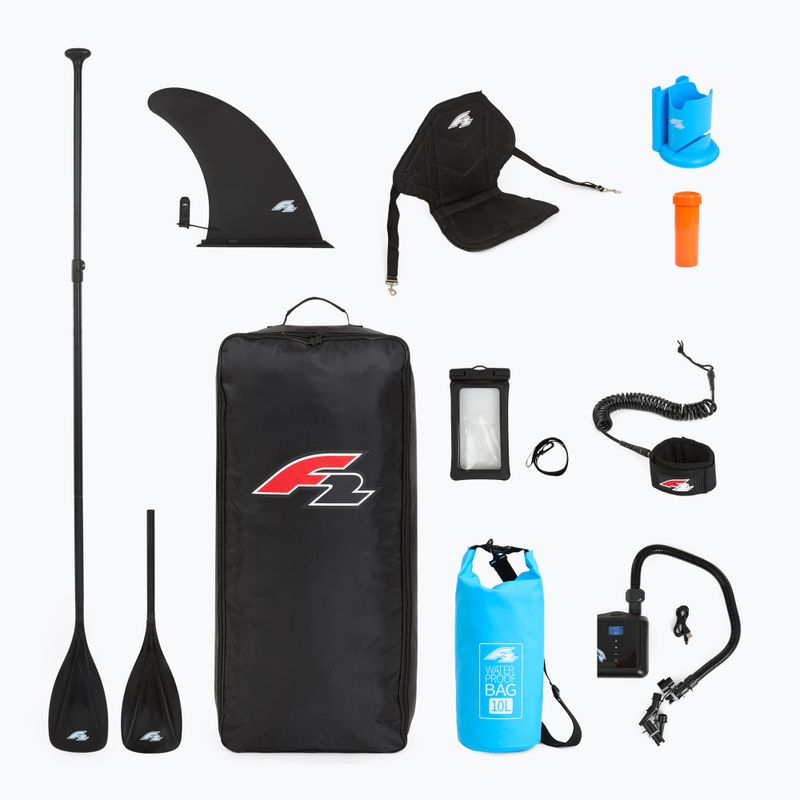 Zestaw deska SUP pompowana F2 Pure 11'5" Multiset white 16