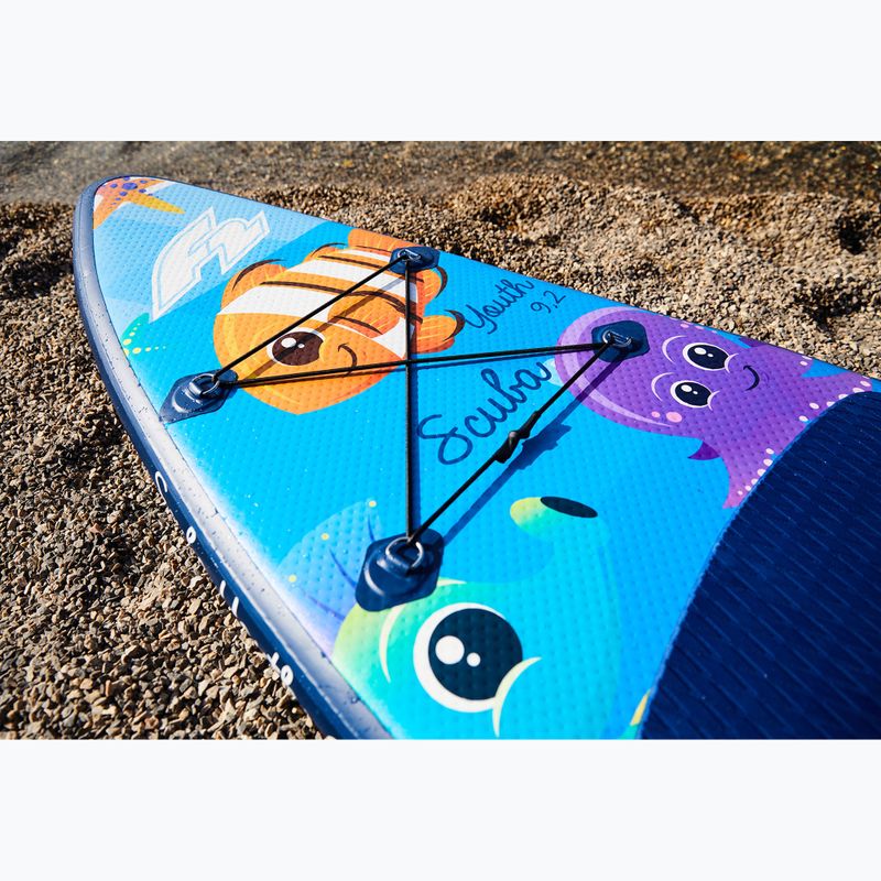 Zestaw deska SUP pompowana dziecięca F2 Scuba Youth 9'2" blue 4