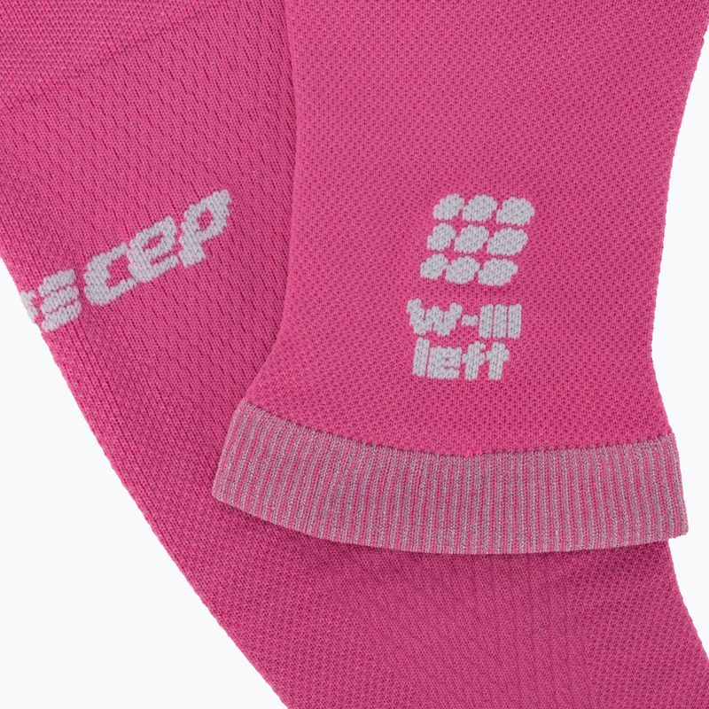 Opaski kompresyjne na łydki damskie CEP Ultralight pink/light grey 3
