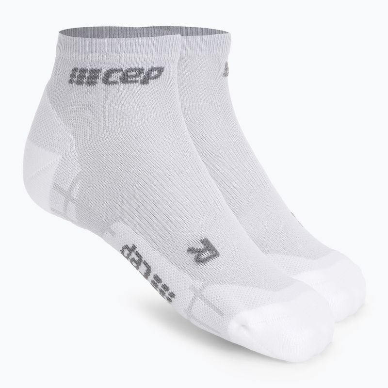 Skarpety kompresyjne męskie CEP Ultralight Low Cut carbon white