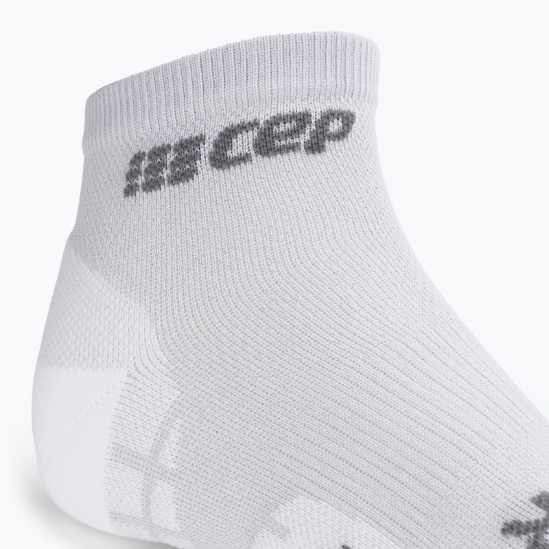 Skarpety kompresyjne męskie CEP Ultralight Low Cut carbon white 4