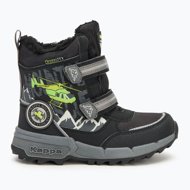 Śniegowce dziecięce Kappa Mountres Tex black/lime 2