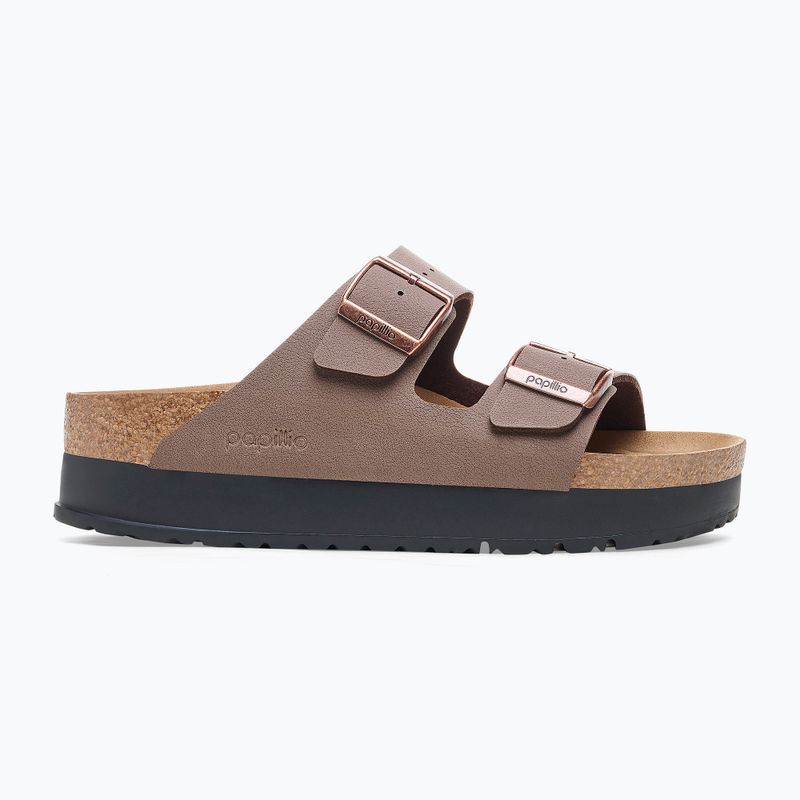 Klapki BIRKENSTOCK Arizona Flex Platform Birko-Flor mocca 2
