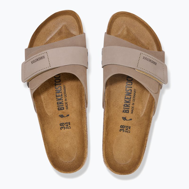 Klapki damskie BIRKENSTOCK Oita W LENB/LEVE Narrow taupe 10