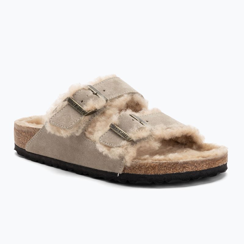 Klapki BIRKENSTOCK Arizona Shearling SL Regular taupe