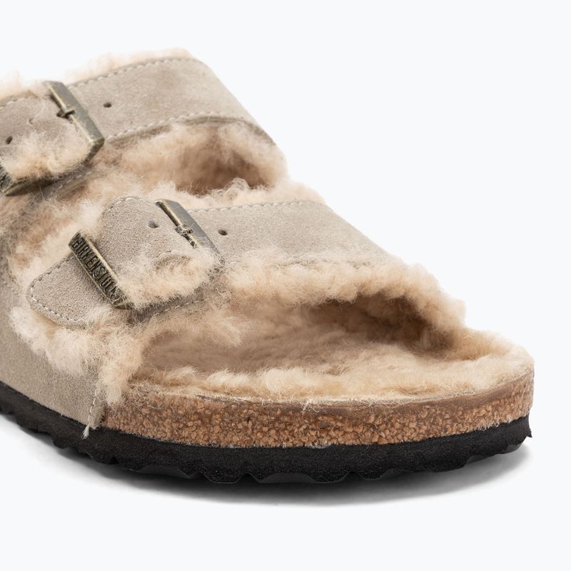 Klapki BIRKENSTOCK Arizona Shearling SL Regular taupe 7