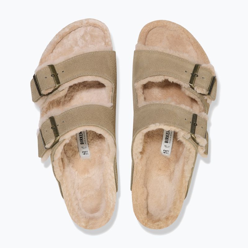 Klapki BIRKENSTOCK Arizona Shearling SL Regular taupe 10
