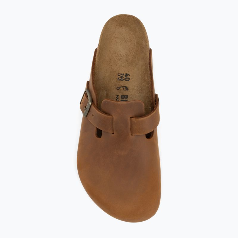 Klapki BIRKENSTOCK Boston LEOI Regular cognac 5