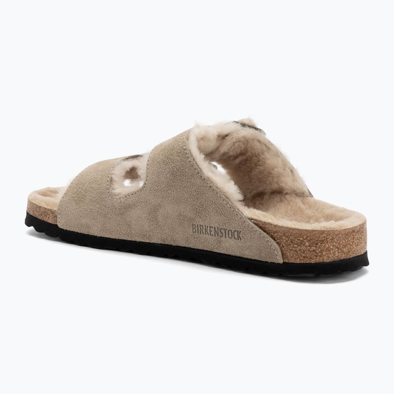 Klapki BIRKENSTOCK Arizona Shearling SL Narrow taupe 3