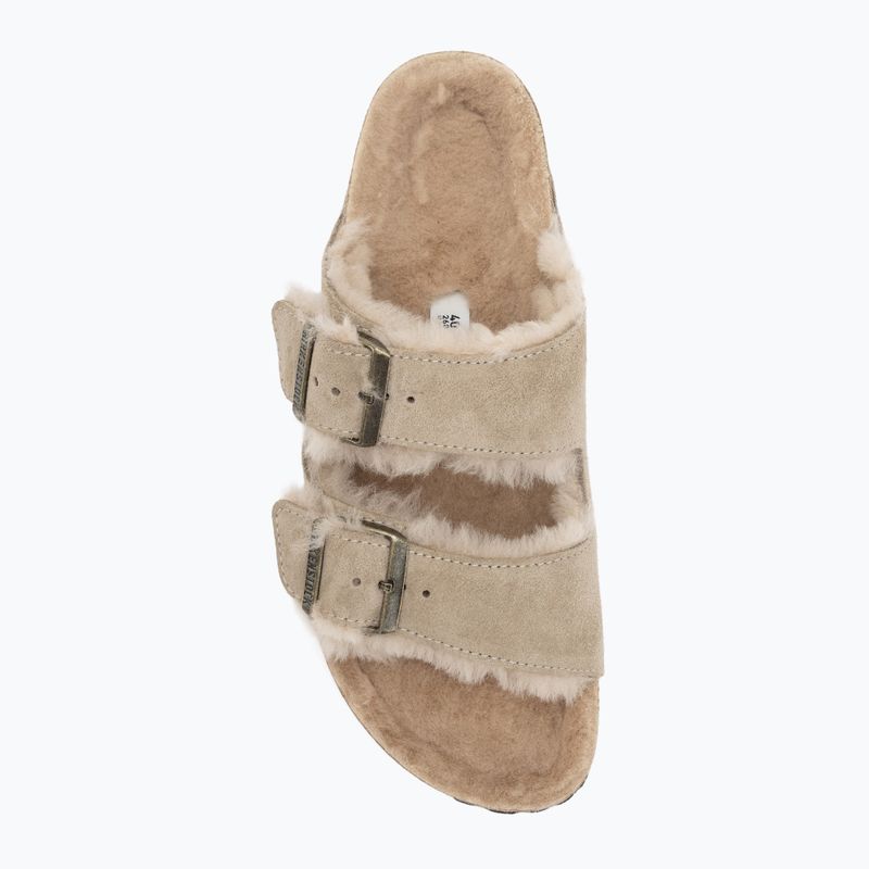 Klapki BIRKENSTOCK Arizona Shearling SL Narrow taupe 5