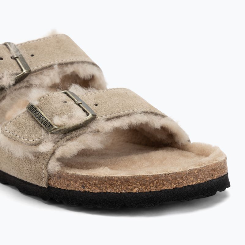 Klapki BIRKENSTOCK Arizona Shearling SL Narrow taupe 7