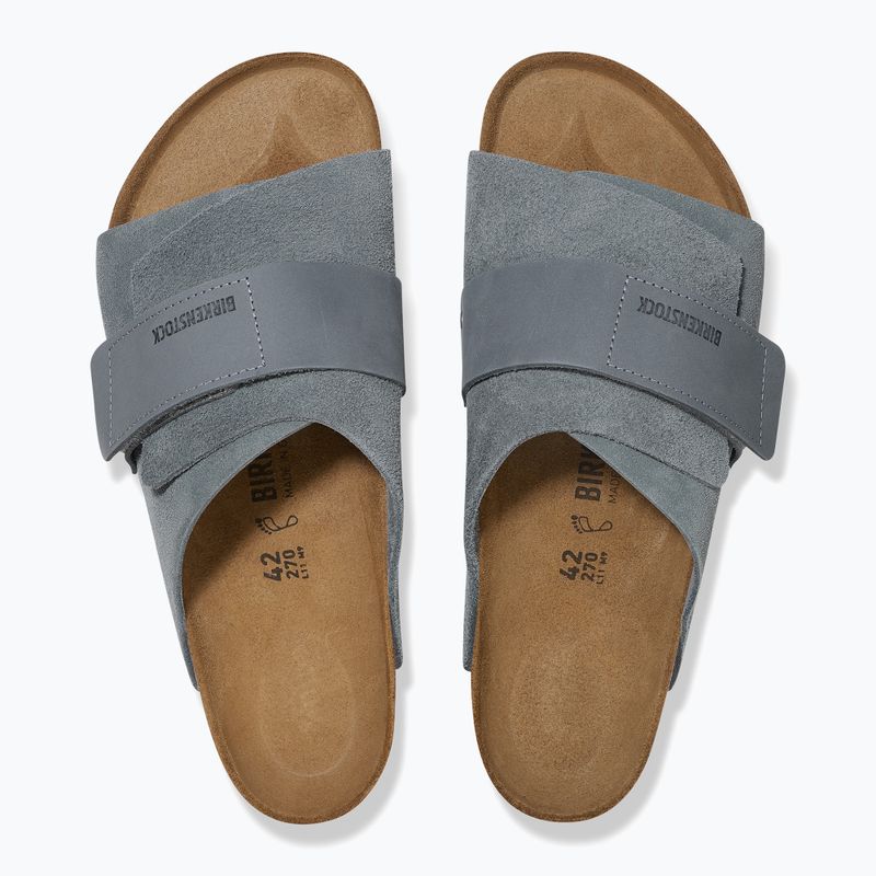 Klapki BIRKENSTOCK Kyoto LENB/LEVE Narrow basalt gray 3