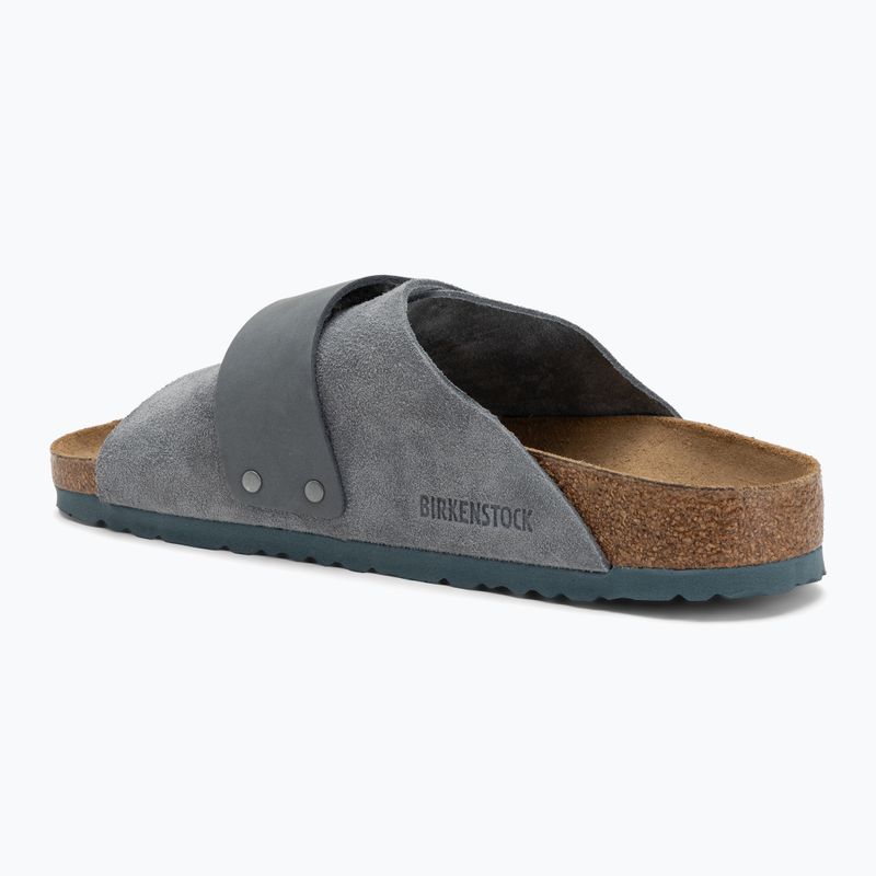 Klapki BIRKENSTOCK Kyoto LENB/LEVE Narrow basalt gray 3
