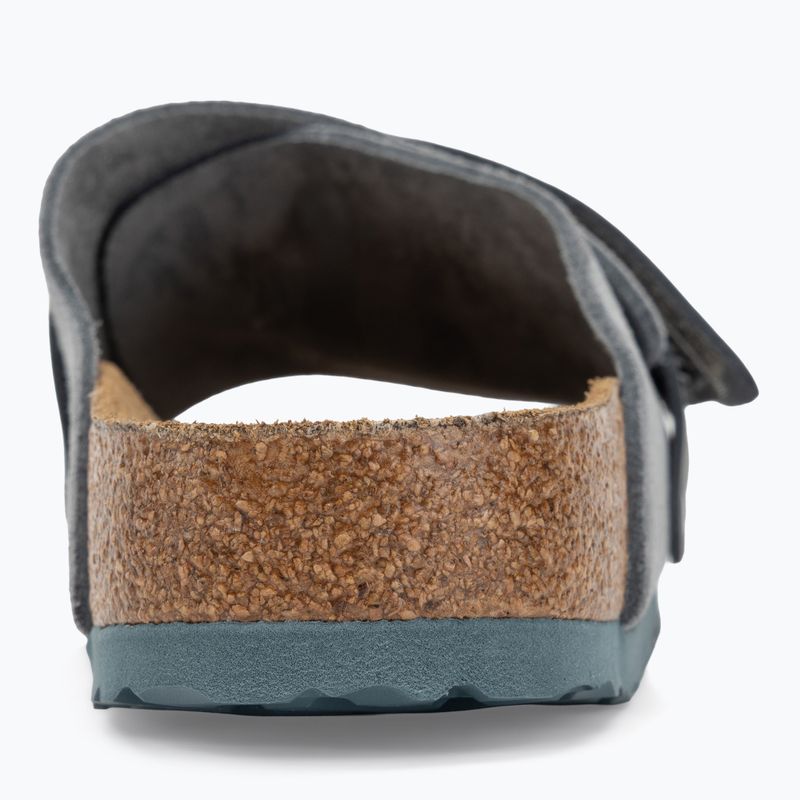 Klapki BIRKENSTOCK Kyoto LENB/LEVE Narrow basalt gray 6