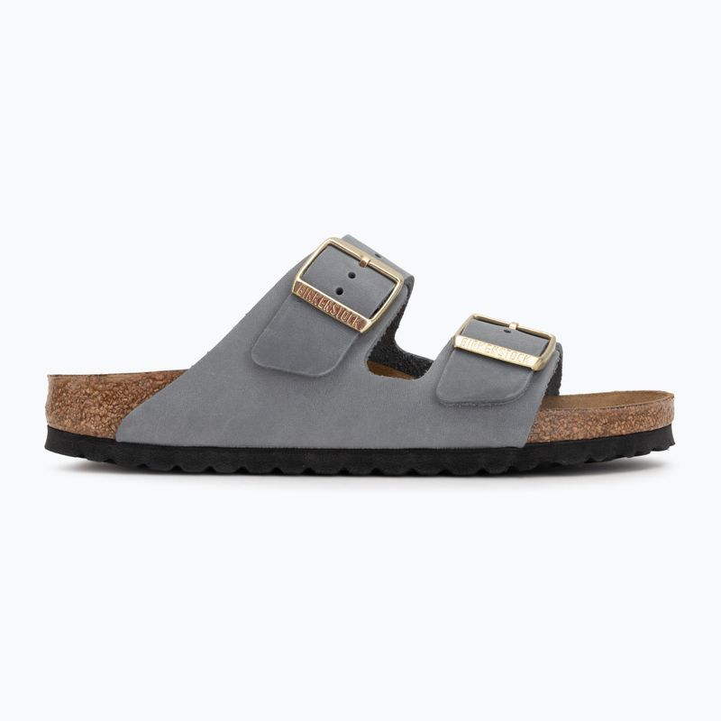 Klapki damskie BIRKENSTOCK Arizona LEOI Narrow basalt gray 2