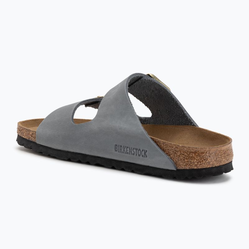 Klapki damskie BIRKENSTOCK Arizona LEOI Narrow basalt gray 3