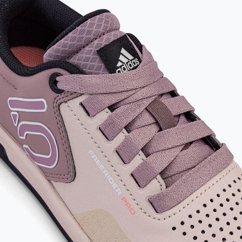 Buty rowerowe platformy damskie adidas FIVE TEN Freerider Pro wobder taupe/grey/acid orange 10