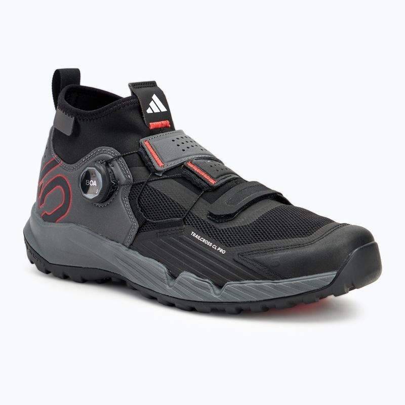 Buty rowerowe MTB męskie adidas FIVE TEN Trailcross Pro Clip-In grey five/core black/red