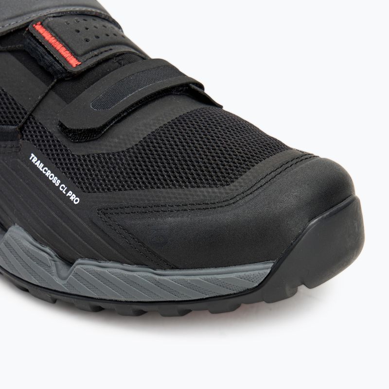 Buty rowerowe MTB męskie adidas FIVE TEN Trailcross Pro Clip-In grey five/core black/red 7