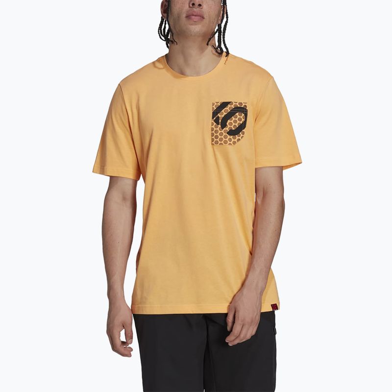 Koszulka rowerowa męska adidas FIVE TEN Brand Of The Brave Tee hazy orange 4