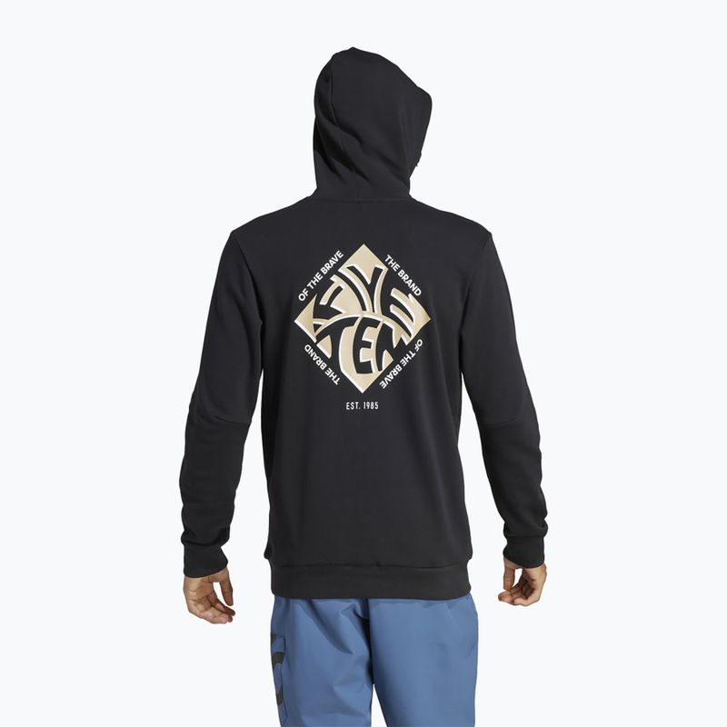 Bluza rowerowa męska adidas FIVE TEN Graphic Hoodie black / savannah 2