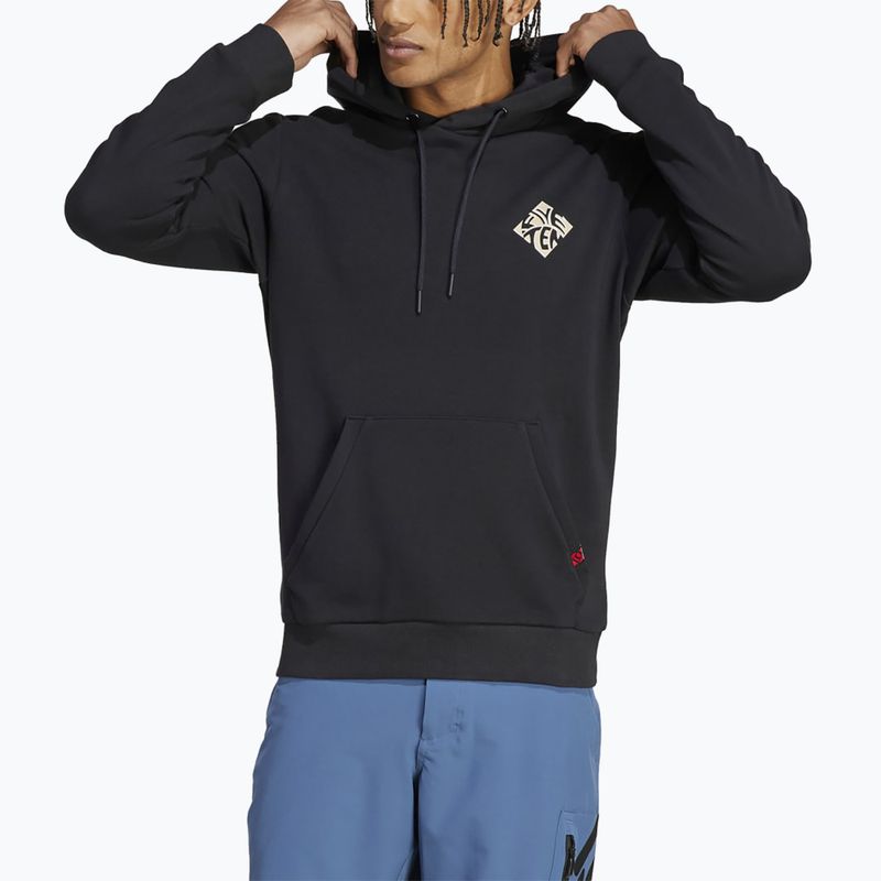 Bluza rowerowa męska adidas FIVE TEN Graphic Hoodie black / savannah 4