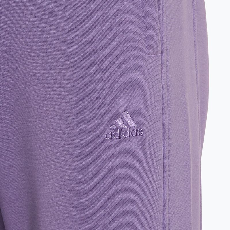 Spodnie damskie adidas All SZN Fleece violet fusion 3