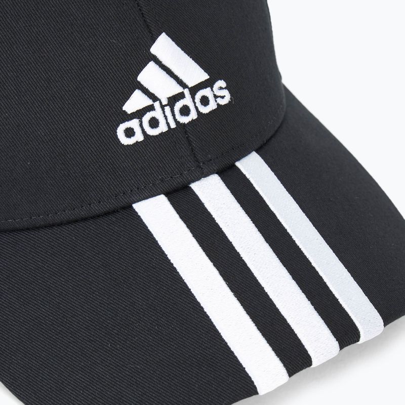 Czapka z daszkiem adidas Baseball 3-Stripes Cotton Twill black/ white 3