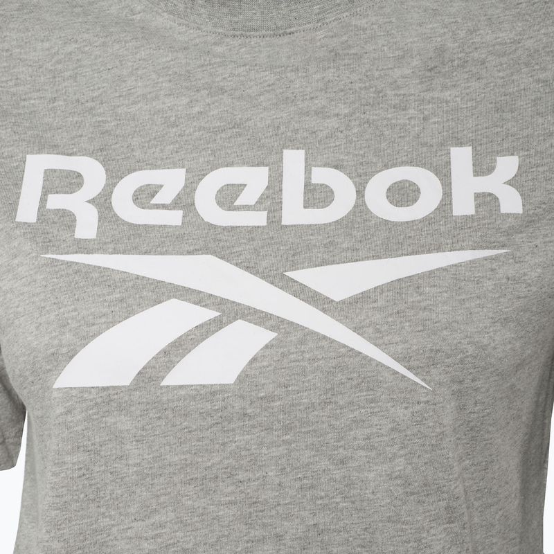 Koszulka damska Reebok Identity Big Logo Crop Tee medium grey heather 3