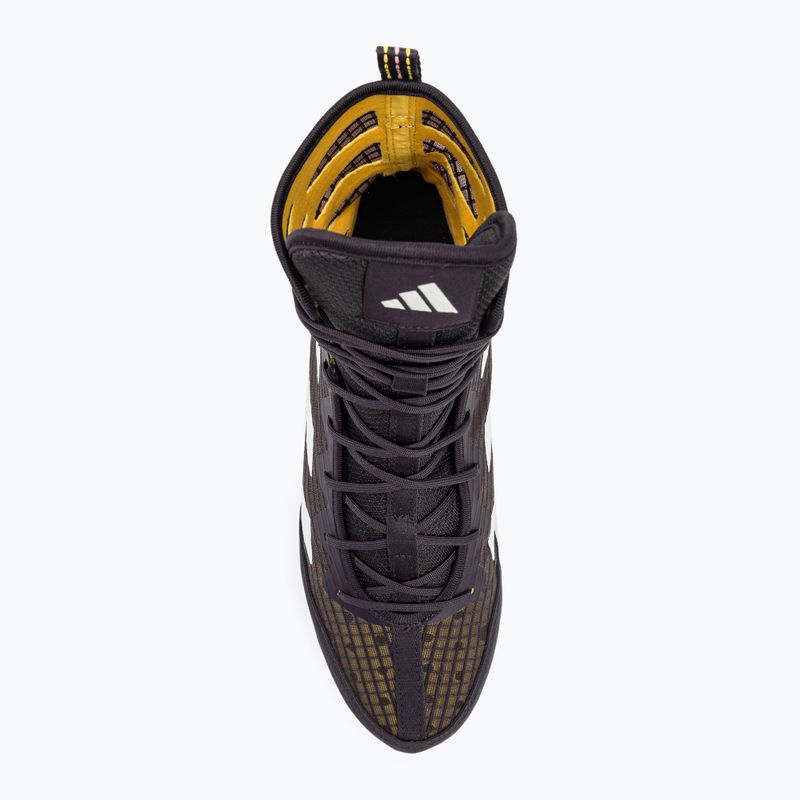 Buty bokserskie adidas Box Hog 4 aurora black/cloud white/spark 5