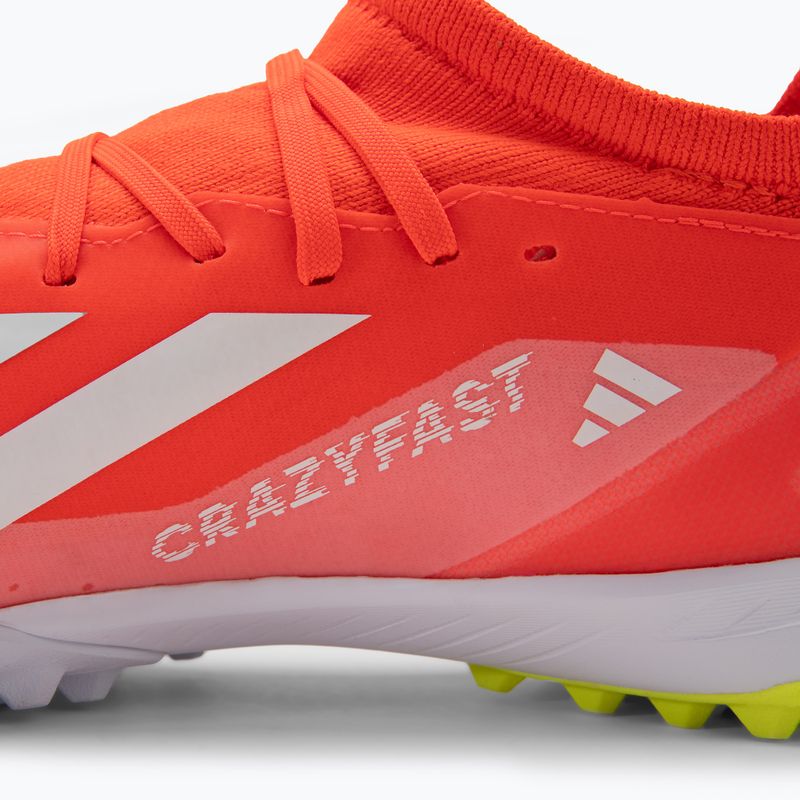 Buty piłkarskie męskie adidas X Crazyfast League TF solar red/cloud white/team solar yellow 8