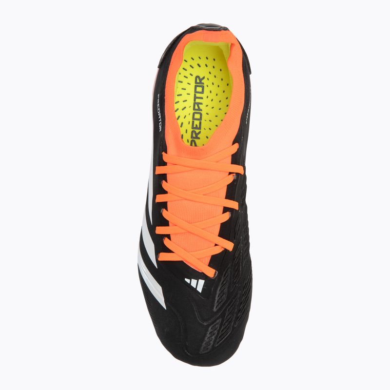 Buty piłkarskie męskie adidas Predator Pro FG core black/cloud white/solar red 5