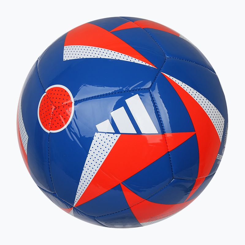 Piłka do piłki nożnej adidas Fussballliebe Club EURO 2024 glow blue/solar red/white rozmiar 4 2