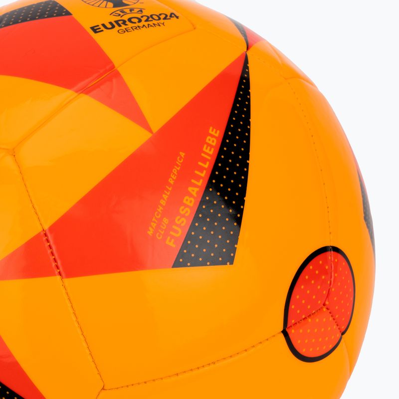 Piłka do piłki nożnej adidas Fussballliebe Club EURO 2024 solar gold/solar red/black rozmiar 5 3