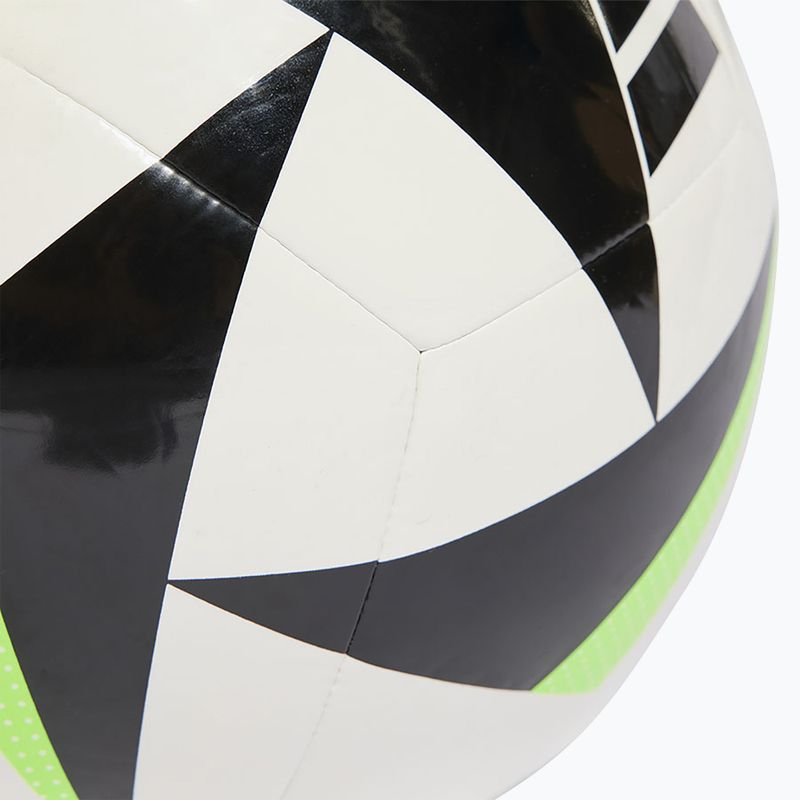 Piłka do piłki nożnej adidas Fussballliebe Club EURO 2024 white/black/solar green rozmiar 4 4