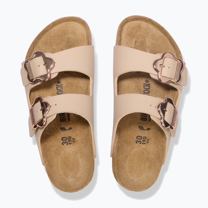 Klapki dziecięce BIRKENSTOCK Arizona Flowers Kids Birko-Flor sandcastle 3