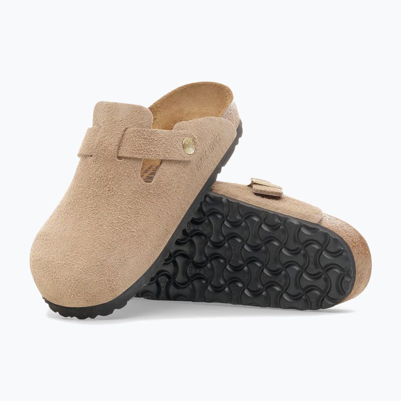 Klapki BIRKENSTOCK Boston Suede Leather sandcastle 5