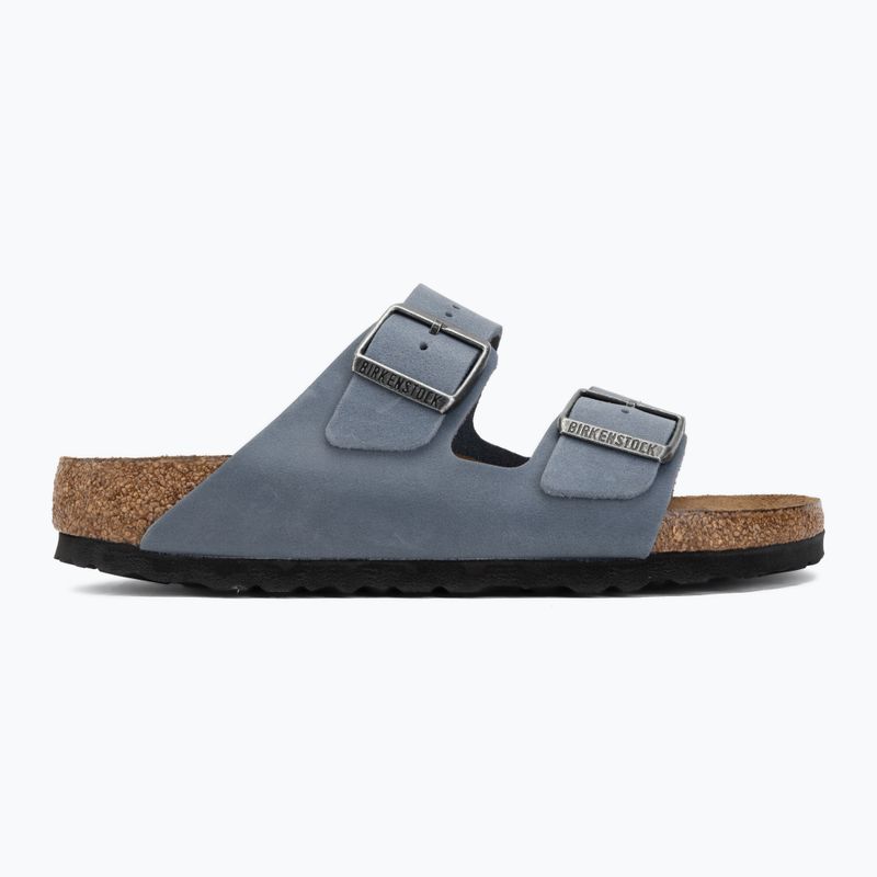 Klapki BIRKENSTOCK Arizona Soft Footbed Oiled Leather Narrow elemental blue 2