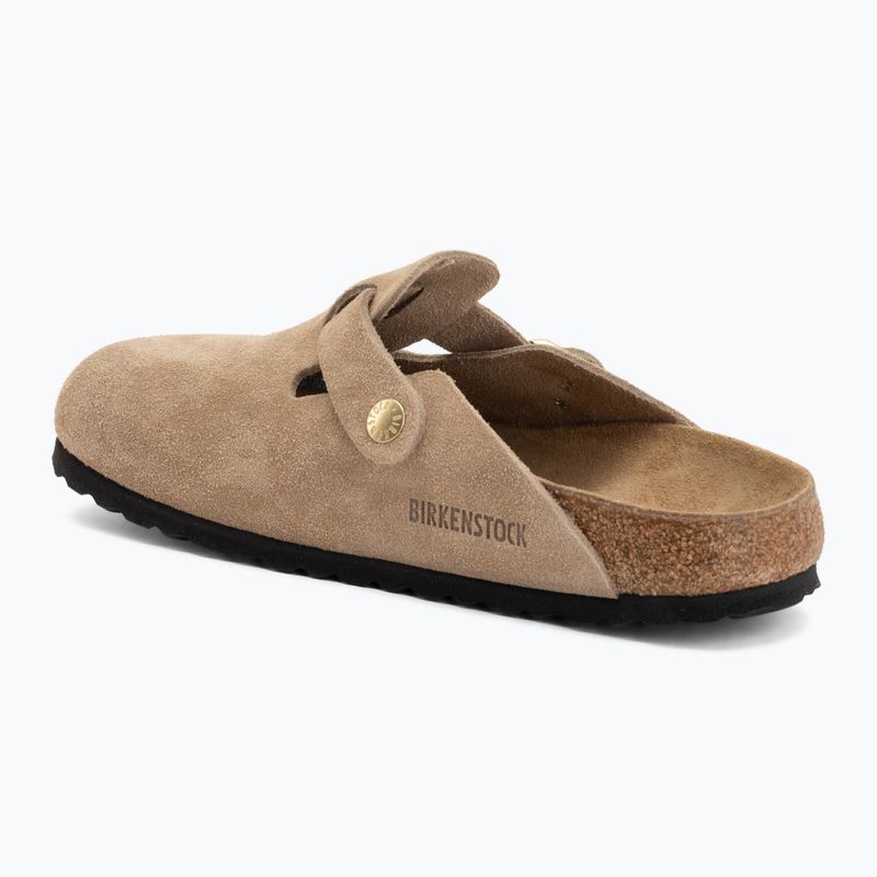 Klapki BIRKENSTOCK Boston Suede Leather sandcastle 3